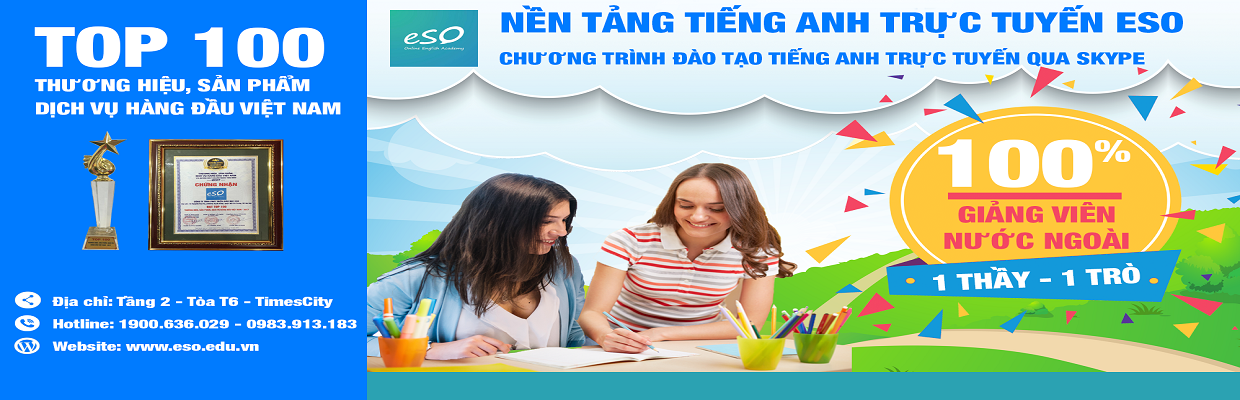 Tiếng anh trực tuyến ESO