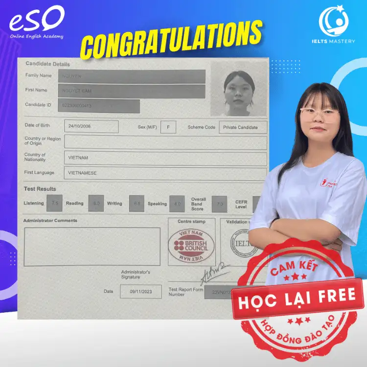 Tiếng anh trực tuyến ESO