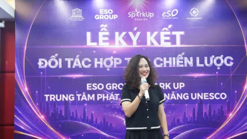 ESO GROUP hợp tác Spark Up - ký kết cùng Trung tâm Phát triển Tài năng UNESCO