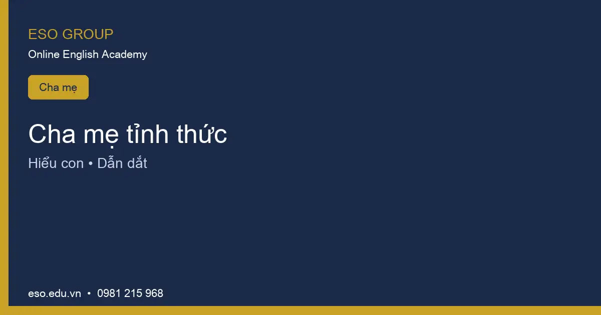 Tiếng anh trực tuyến ESO