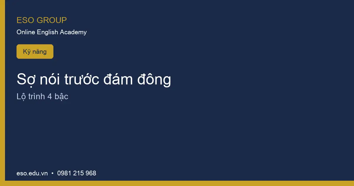 Tiếng anh trực tuyến ESO